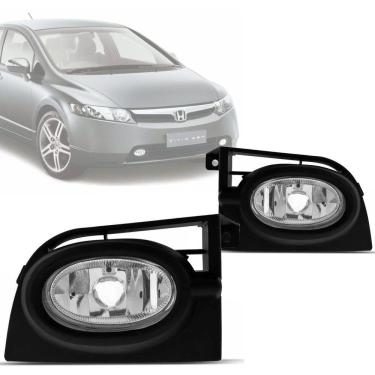 Imagem de Par Farol Milha Auxiliar Honda New Civic 2006 2007 2008