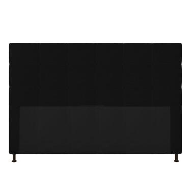 Imagem de Cabeceira Cama Box Queen 160cm Corino Preto