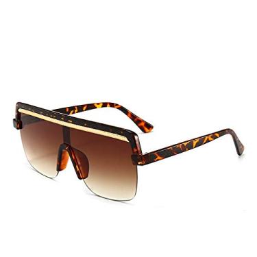 Imagem de Óculos de sol sem aro quadrados femininos masculinos design retrô flat top retangular óculos uv400 grandes tons óculos femininos, 1, china