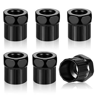 Imagem de Riakrum 6 ferramentas de remoção de roda livre, ferramenta preta de anel de bloqueio de bicicleta de aço carbono, removedor de bloqueio de anel de bicicleta, cassete de bicicleta, removedor de roda