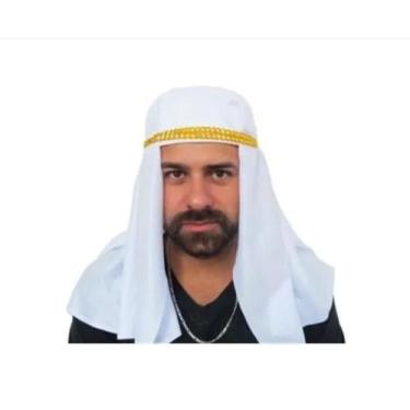 Imagem de Turbante Sheik Árabe Luxo Fantasia Carnaval Festas Eventos - Cm Presen