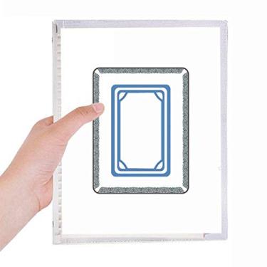 Imagem de Caderno branco mahjong com estampa de azulejos de folha solta diário recarregável artigos de papelaria