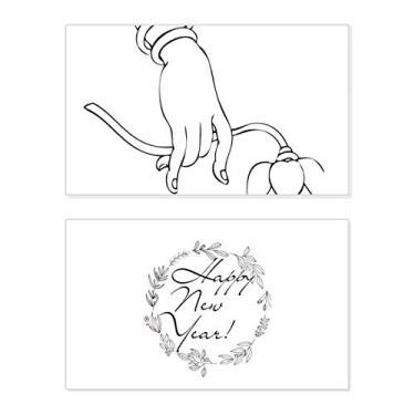 Imagem de Culture Religion Customs Lotus Hand Pattern New Year Festival Greeting Card Bless Message Gift