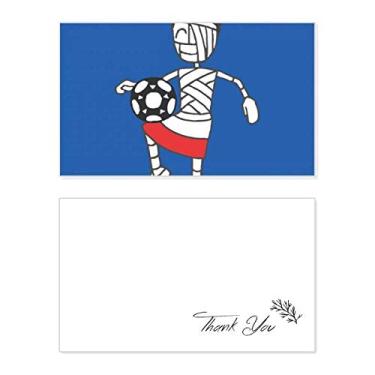 Imagem de Joelheira polonesa bola de futebol para mamãe cartão de agradecimento aniversário aniversário aniversário comemoração casamento agradecimento