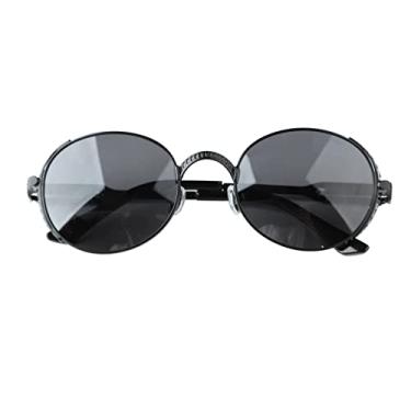 Imagem de Naroote Óculos de sol unissex, óculos de sol polarizados elegantes armação preta óculos cinza clássico para mulheres para praia