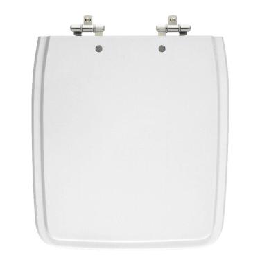 Imagem de Assento Sanitário Anturius Branco Tampa para Vaso Luzarte em Madeira Laqueada