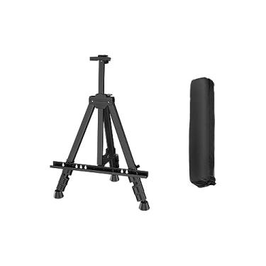 Imagem de Fancyes Cavalete Tripé Mesa Cavaletes com Saco Moldura para Fotos Dobrável Exibindo Apresentações Artista Cavalete Display Cavalete Suporte para Sinais de, C Ferro Negro