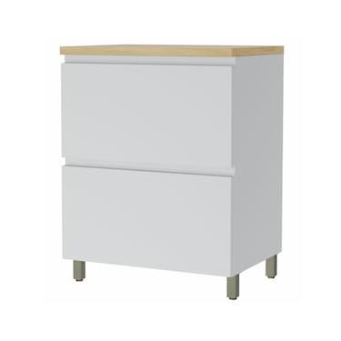 Imagem de Balcão Nesher Rainha em MDF 15mm com 1 Porta, 1 Gaveta e 1 Prateleira - 70cm de largura