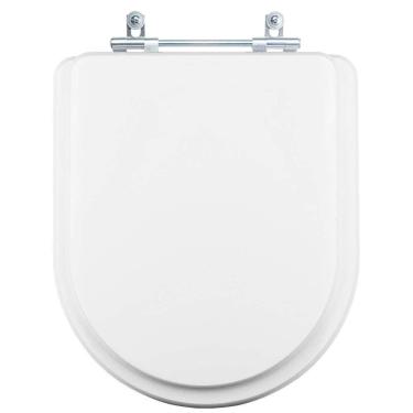 Imagem de Assento Sanitário Tampa de Vaso Branco Resina Poliester Smart para bacia Celite