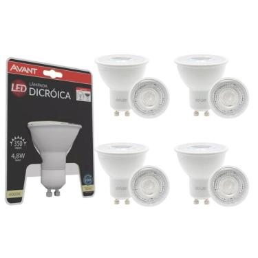 Imagem de Lâmpada Led Avant Dicroica MR16 4,8W 4000K GU10 Bivolt 5 Un