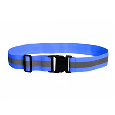 Imagem de Cinto refletivo 2 peças PT cinto refletivo equipamento de corrida para homens e mulheres faixa elástica refletiva perfeita para corrida, ciclismo, caminhada, maratona, azul militar, 4 cm