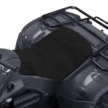 Imagem de ADTOPI Capa de assento para quadriciclo, capa de assento impermeável Polaris Sportsman compatível com esportistas, fazendeiros, capatazes, Scrambler Kodiak, Grizzly, Arctic cat (preto)