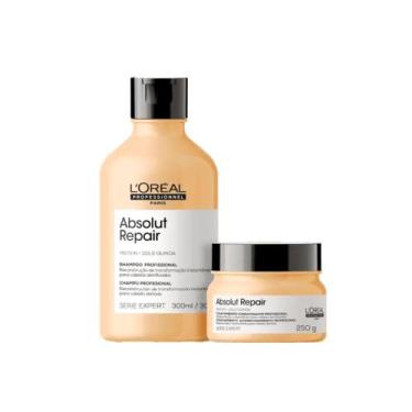 Imagem de Kit L'oréal Absolut Repair - Shampoo 300ml + Máscara 250G - L'oréal Pr
