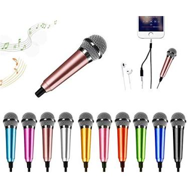 Imagem de Mini microfone minúsculo para celular, notebook, Apple iPhone Sumsung Android (ouro rosa)