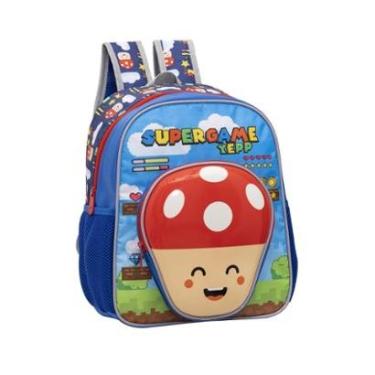 Imagem de Mochila De Costas Escolar Infantil Mario Yepp Super Bros-Unissex