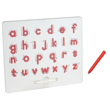 Imagem de Braskit MAGPAD LETRAS - Brinquedo Educativo com Bolinhas Metálicas, Caneta Magnética e Acessórios - Criança