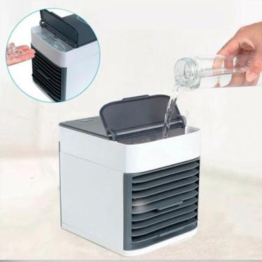 Imagem de Ar condicionado portátil mini USB com ventilador para ambientes pequen