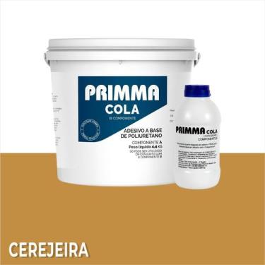 Imagem de Cola Pu Primma Flex 5kg Calafetação  Massa  Madeira Cerejeira