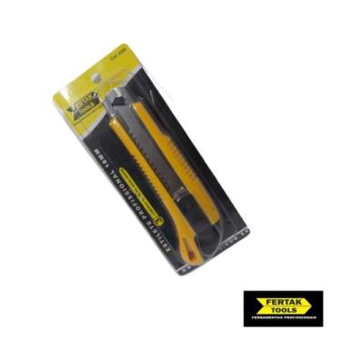 Imagem de Estilete Profissional 18 mm com 3 Lâminas - Fertak