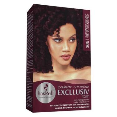 Imagem de Tonalizante haskell 366 castanho escuro vermelho intenso