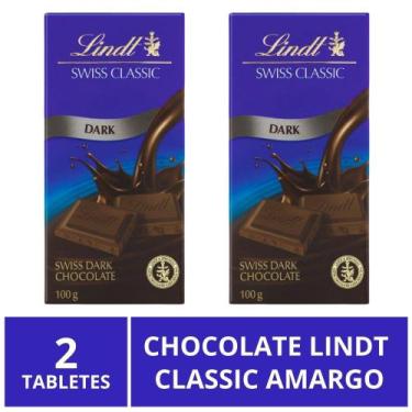 Imagem de Chocolate Lindt Classic, Amargo, 2 barras de 100g