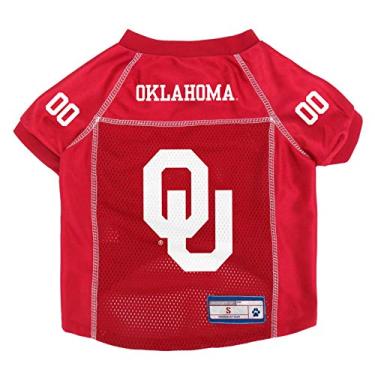 Imagem de Littlearth Camiseta unissex adulto NCAA Oklahoma Sooners Basic Pet Jersey, cor do time, pequeno