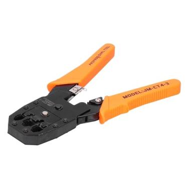 Imagem de Descascador de Fio de Rede, Conjunto de Crimpador de Cortador de Fio Ferramenta de Crimpagem de Cabo de Rede para 4P/6P/8P JM‑CT4‑3 Com Eletroforese, Cabos Ethernet Categoria 5E