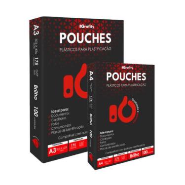 Imagem de Plastico Plastificação 200 Grafity 1 Cento A4 E 1 Cento A3 0,07mm 175 