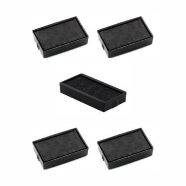 Imagem de Kit 5 Refil Almofada Para Carimbos Automáticos - 14x38mm - Carimbos Ta