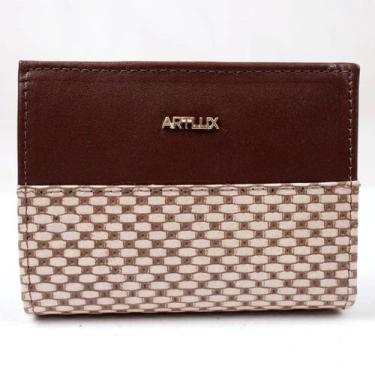 Imagem de Carteira Feminina em Couro Artlux 3004, Pinhao