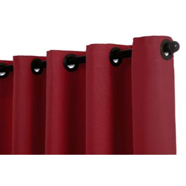 Imagem de Cortina Oxford Para Sala 3,00x1,80m Kit Completo Com Varão - Armazém d