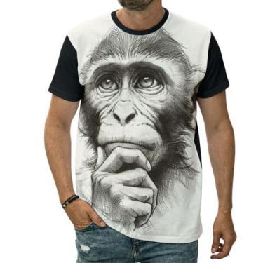 Imagem de Camiseta Macaco Animal Símio Primata Antropoide Desenho - Darkwood, 14
