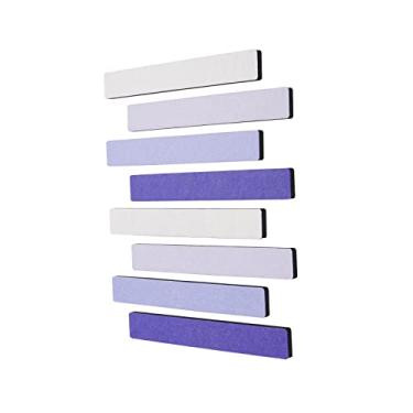 Imagem de Afumazi 8 peças placa de feltro placa de avisos tira para parede, placa de pino autoadesiva com 24 pinos, tira de cortiça para sala de aula de escritório e casa (roxo)