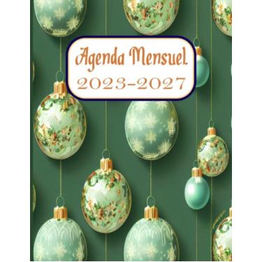 Imagem de Agenda Mensile 2023-2027: 60 Mesi Planner Annuale Calendario Mensile, Agenda Organizzatore e Appuntamento e Festività, Bella copertina di Natale.
