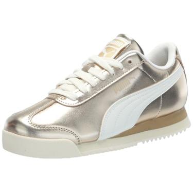 Imagem de PUMA Tênis adulto Mercedes Roma unissex, Ouro e branco quente, 40 BR