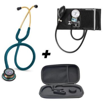 Imagem de Combo Estetoscópio 3M Classic III Caribbean Rainbow 5807 Littmann, Esf