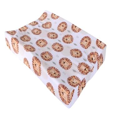 Imagem de Trocador Anatômico Impermeável Troca Fralda Bebê Menino Menina para Cômoda e Berço (Leãozinho)