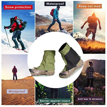 Imagem de Polainas de Tornozelo Rasgadas, para Caminhadas, Escalada, Pesca, Acampamento No Deserto