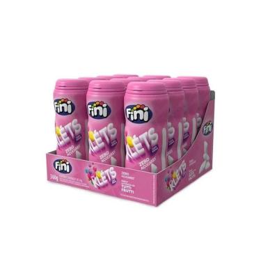 Imagem de Chiclete Fini Klets Sem Açúcar Tutti Frutti C/ 12 Unid  360g