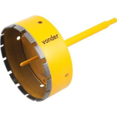 Imagem de Serra copo diamantada 150mm com haste e pino guia - Vonder