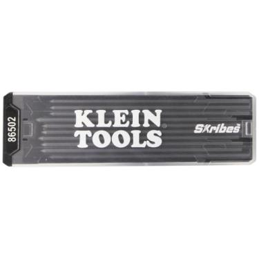 Imagem de Klein Tools 86502 Skribes Refil de grafite para lápis de carpinteiro mecânico de 2,8 mm, grafite para marcenaria e construção, preto, pacote com 10