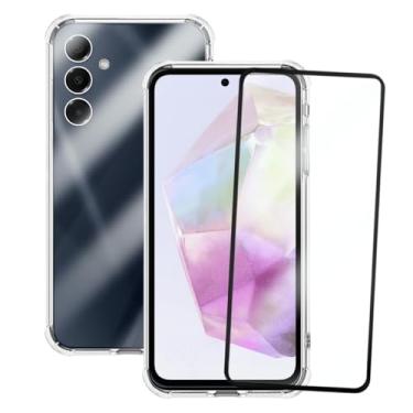 Imagem de Kit Capinha Capa Antiqueda Compatível com Samsung Galaxy A35 + Película de Vidro 3D