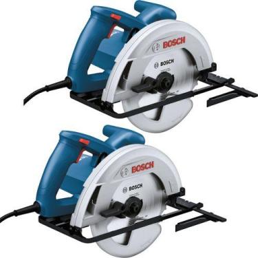 Imagem de Kit 2 Peças Serra Circular Elétrica 1300w Gks130 Bosch 110v