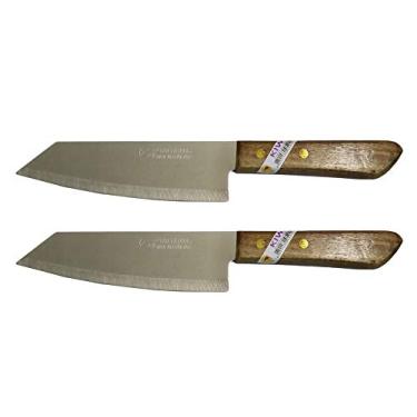 Imagem de Conjunto de 2 facas de aço inoxidável flexíveis KIWI Brand deba Style # 171.