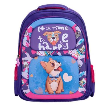 Imagem de Mochila Infantil Menino Menina Mochila Escolar Bolsa de Costas - OKI-N