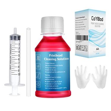 Imagem de CoYlBod Kit de limpeza de cabeçote de impressão para impressoras jato de tinta para Epson Workforce 325 323 320 845 840 645 635 633 630 545 435 1,701.0-96.4 g 100ml Limpador de bocal