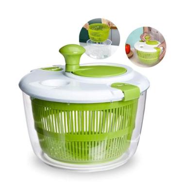 Imagem de Seca Salada Centrífuga Secador Folhas Verduras Legumes 5L - Med Utilid