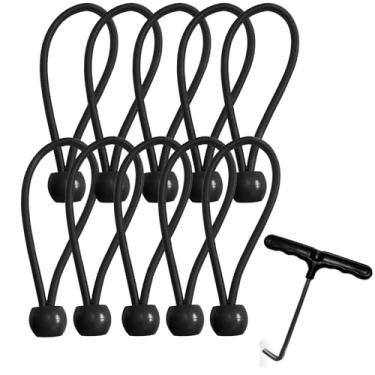 Imagem de 10 peças de cabo elástico de reposição para mini trampolim de 18 cm fitness trampolim com ferramenta de extensão (10)