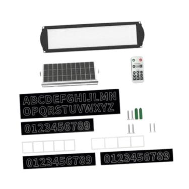 Imagem de WeiLaiKeQi Endereço da casa Sinal Placa Light Solar Up Up montado portátil resistente lâmpada de jardim à prova d'água para quintal de garagem