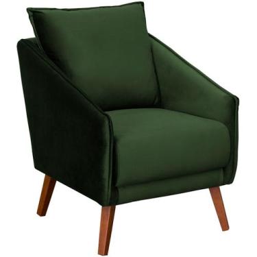 Imagem de Poltrona para Sala e Escritório Decorativa Ellen - Konfort, Veludo Ver